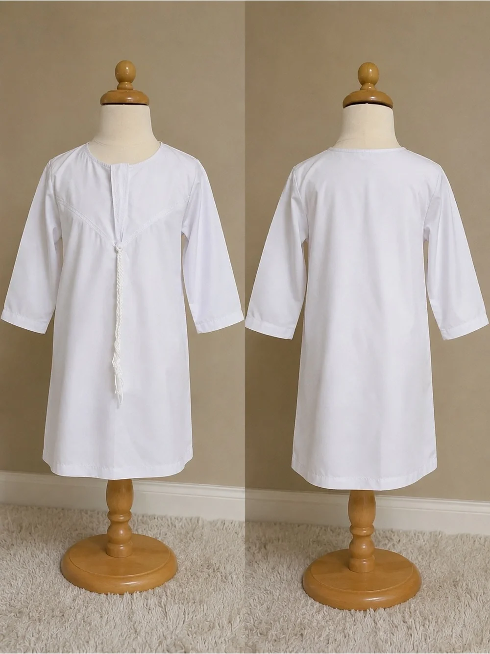 Classic White Kids Thoub Or Abaya size 24